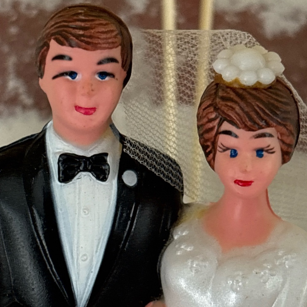 Pfeil & Holing NY VTG 1950-60’s Wedding Cake Topper NOS In Package Plastic RARE - Picture 11 of 16